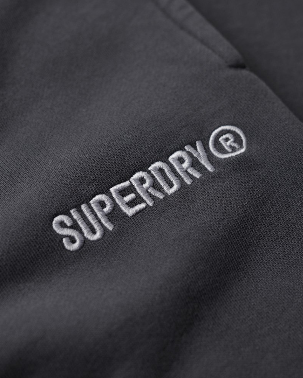 Superdry Herren Micro Logo Graphic Jogginghose in Dunkelgrau Superdry Herren Micro Logo Graphic Jogginghose in Dunkelgrau