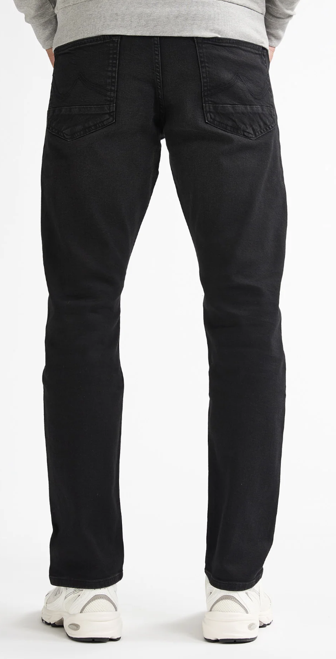 Petrol Industries Herren Jeans Russel Regular Tapered Fit in Black Stone
