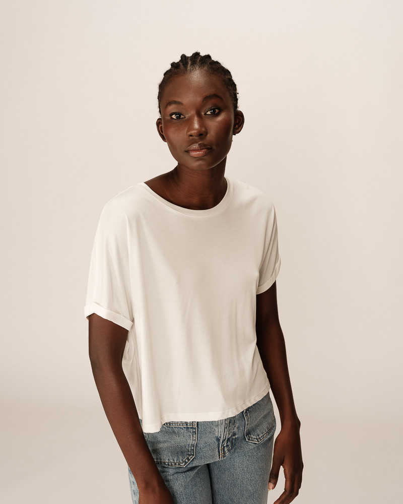 Grace & Mila Parma Modal T-Shirt in Ecru Grace & Mila Parma Modal T-Shirt in Ecru