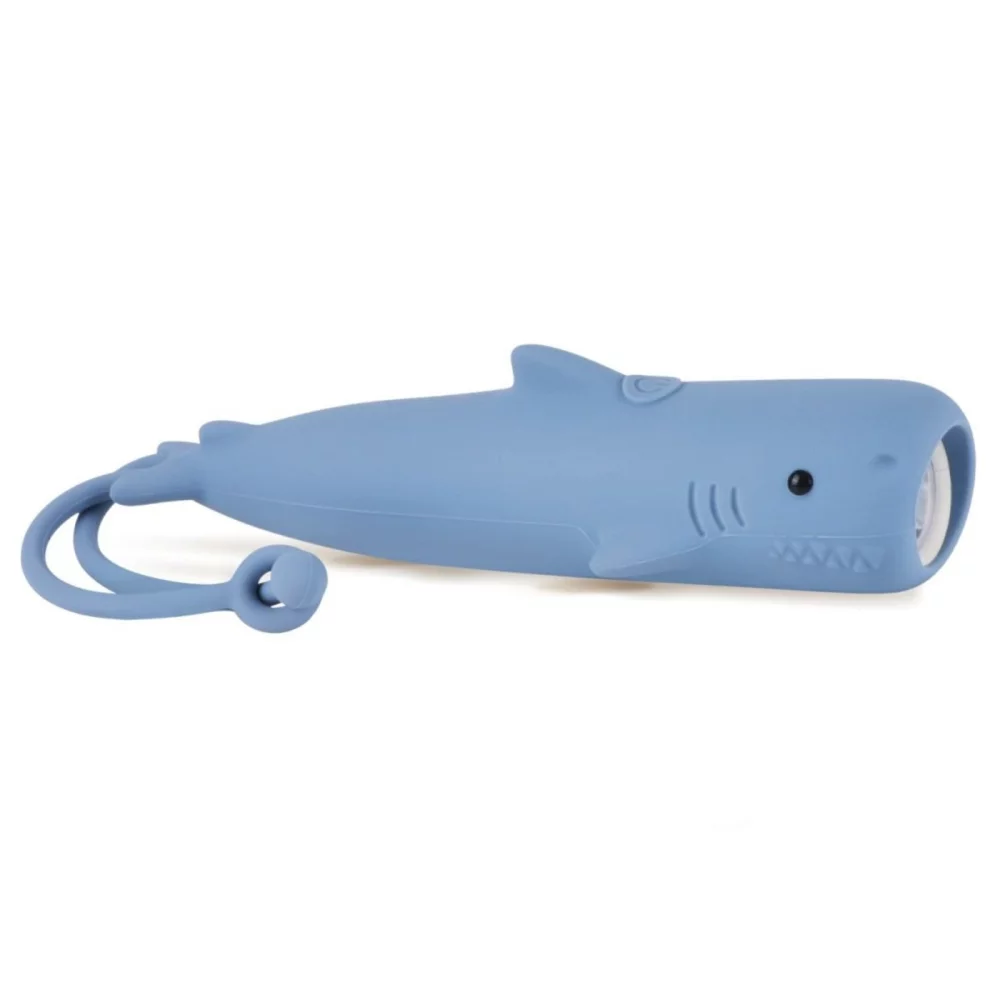 Rabbit & Friends Hai Taschenlampe in Blau - Sharky