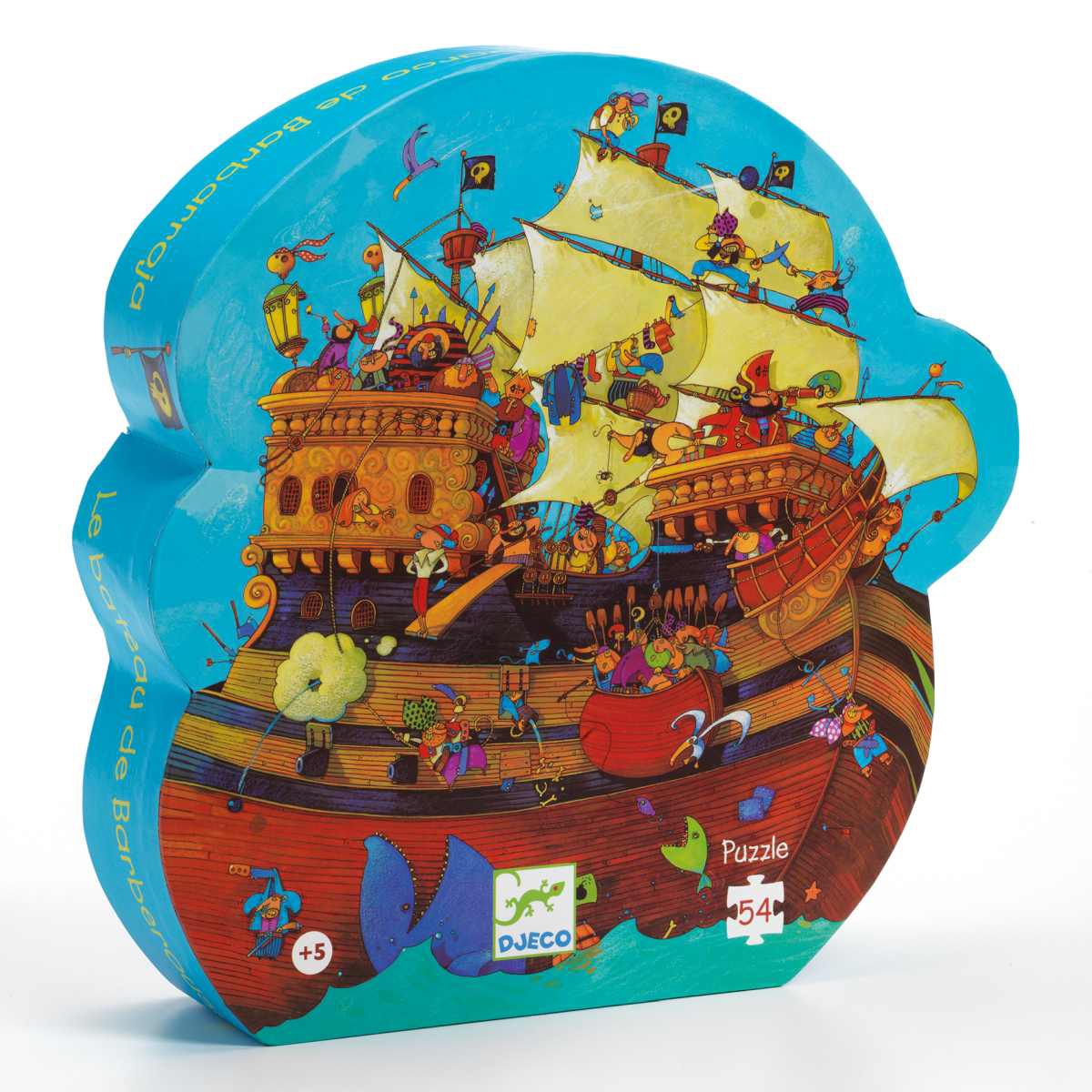 Djeco Puzzle Piratenschiff - BARBAROSSAS BOOT - 54 Teile