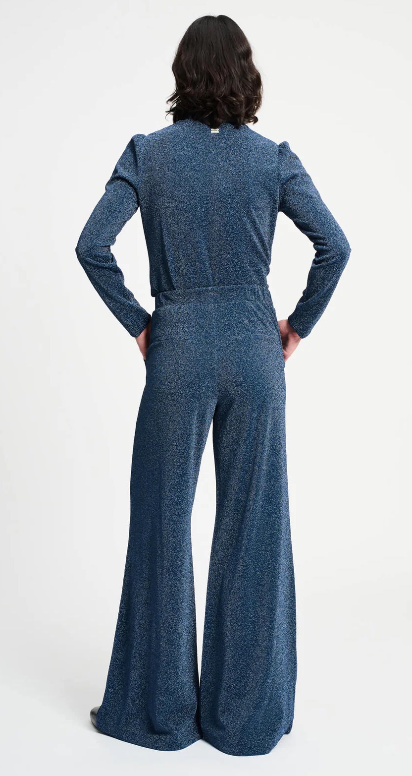 POM Amsterdam Glitter Hose Dawn Blau Glitzer