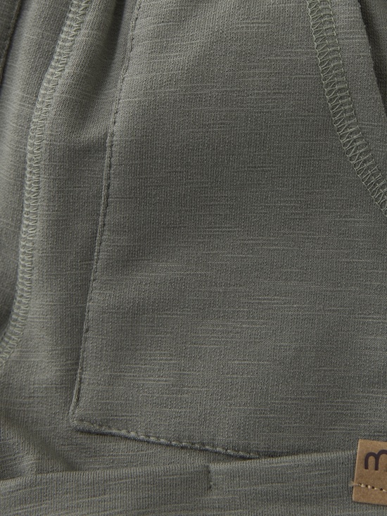 Minymo Jersey Sweat Short in Oliv Grün