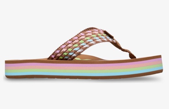 Roxy Girls Chika Hi Flip Flop Pastel Farben Geflochten Roxy Girls Chika Hi Flip Flop Pastel Farben Geflochten