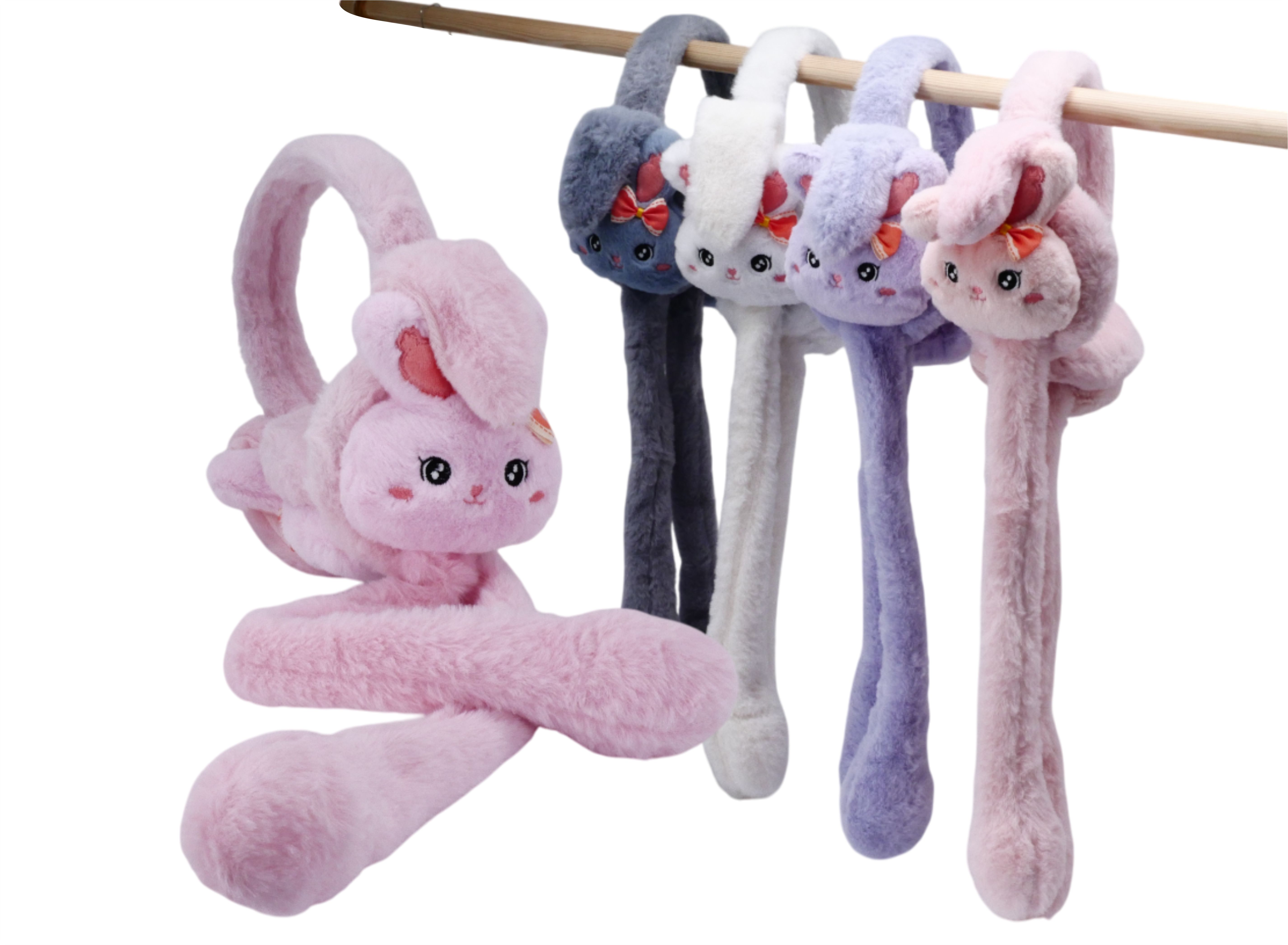 KisMe Ohrwärmer Earmuffs mit Schleife & Schlappohren zum Klappen