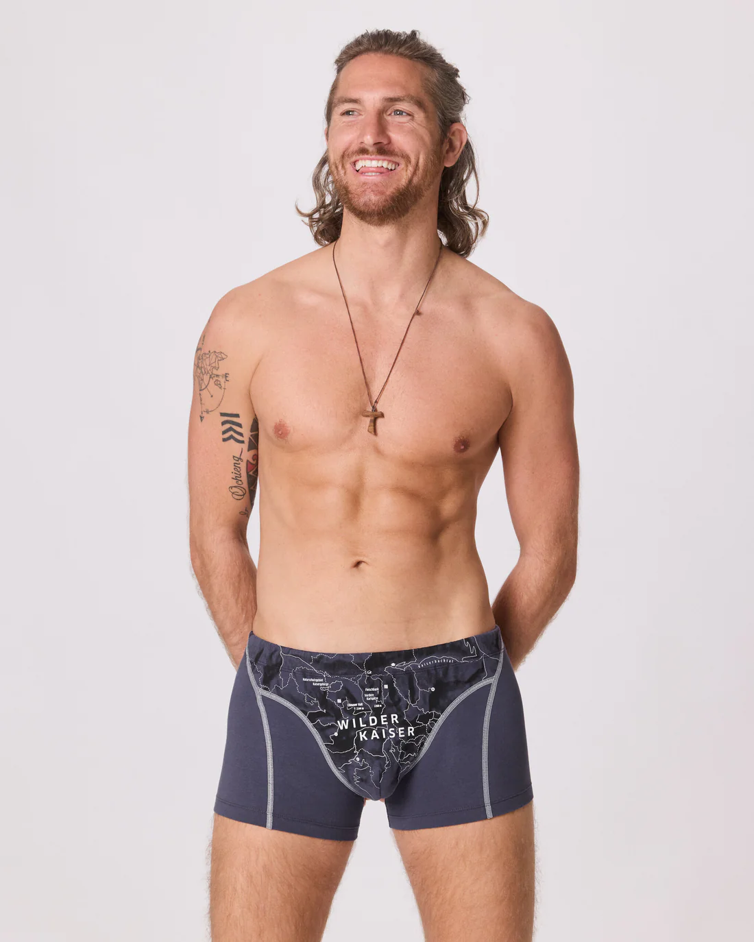 ESFE Alpine Bio-Wäsche Herren Boxer - Wilder Kaiser in Graphit Grau
