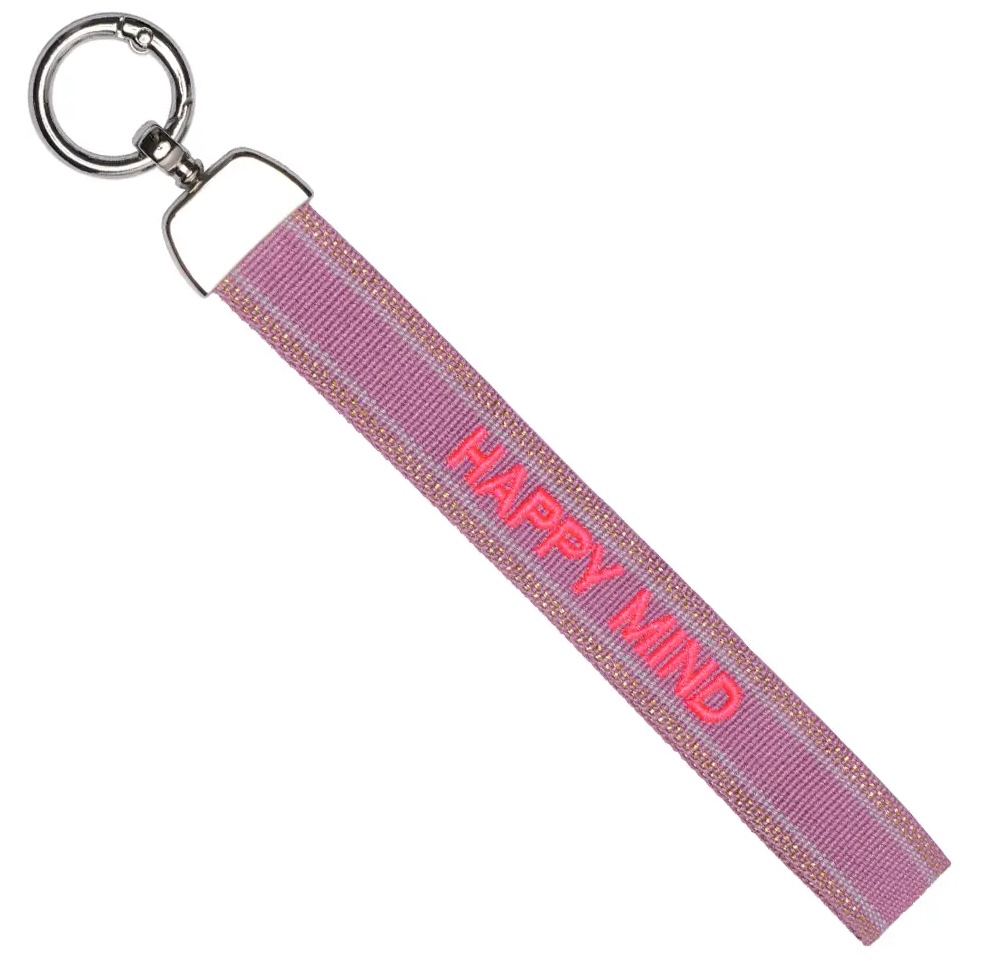 Lizzy Mae Statement Schlüsselanhänger Taschenanhänger in Flieder & Neon Pink - Happy Mind Lizzy Mae Statement Schlüsselanhänger Taschenanhänger in Flieder & Neon Pink - Happy Mind