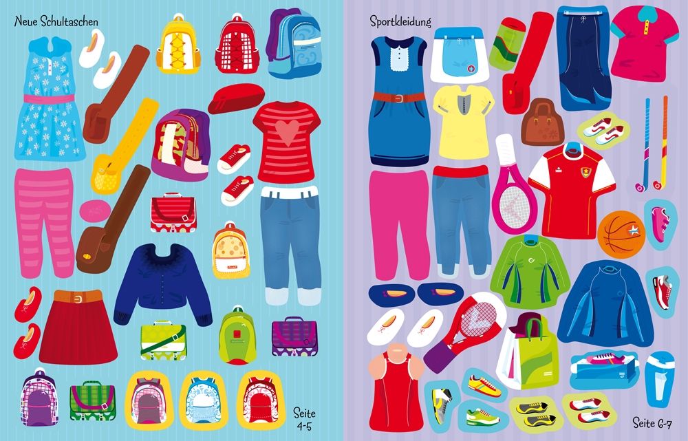 Usborne Anziehpuppen Stickerbuch: Ein neues Schuljahr Usborne Anziehpuppen Stickerbuch: Ein neues Schuljahr