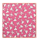 Codello Peanuts Nickituch aus Reiner Seide mit in Pink & Orange - Snoopy Allover