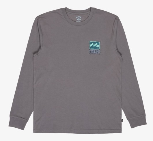 Billabong Stamp Langarm Shirt in Grau - Cooles Logo Billabong Stamp Langarm Shirt in Grau - Cooles Logo