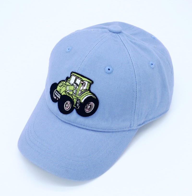 KisMe Baseball Cap in Hellblau - Traktor in Grün KisMe Baseball Cap in Hellblau - Traktor in Grün