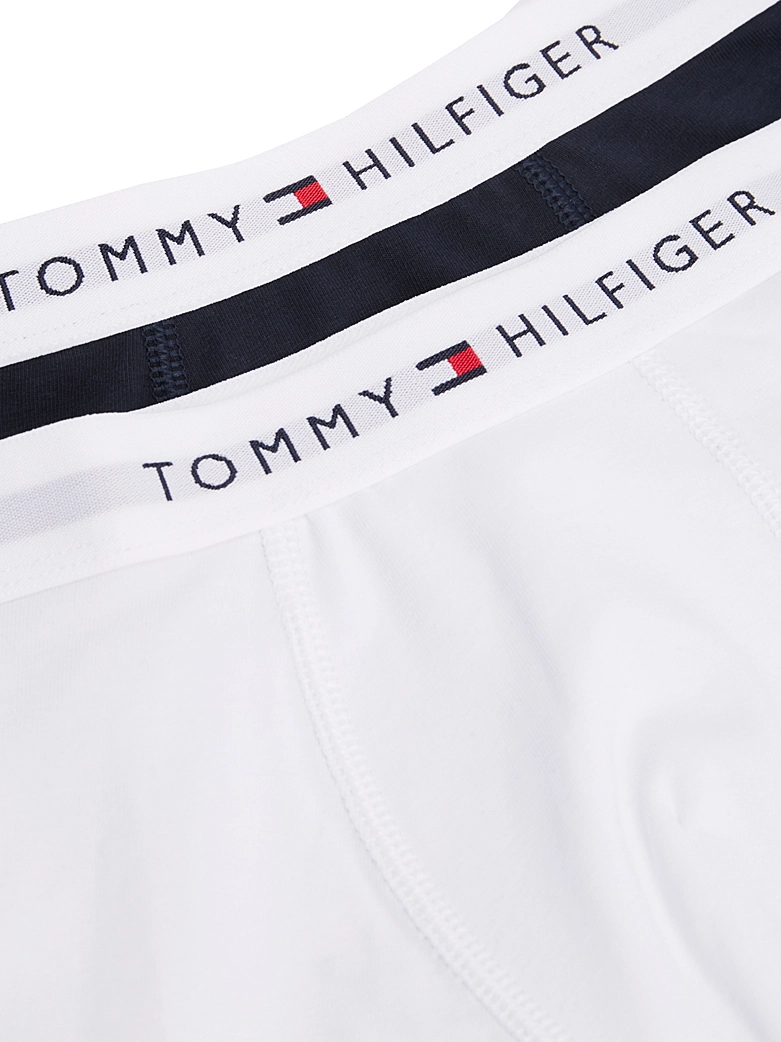 Tommy Hilfiger 2er-Pack Signature Trunks in Weiß & Navy Tommy Hilfiger 2er-Pack Signature Trunks in Weiß & Navy