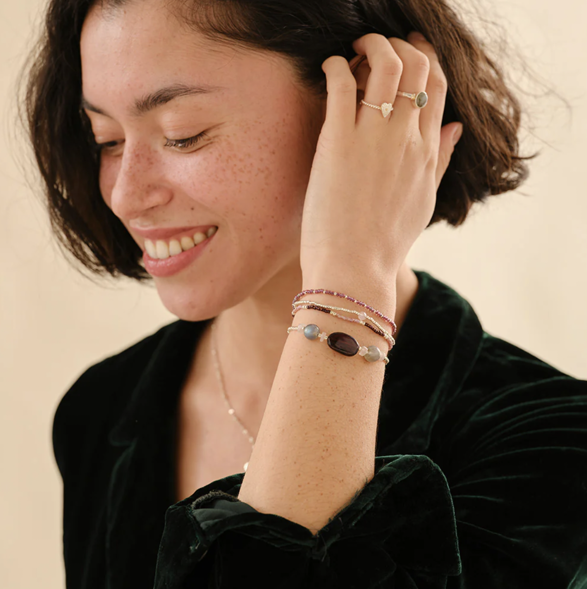 A Beautiful Story Reflection Rosenquarz Armband A Beautiful Story Reflection Rosenquarz Armband