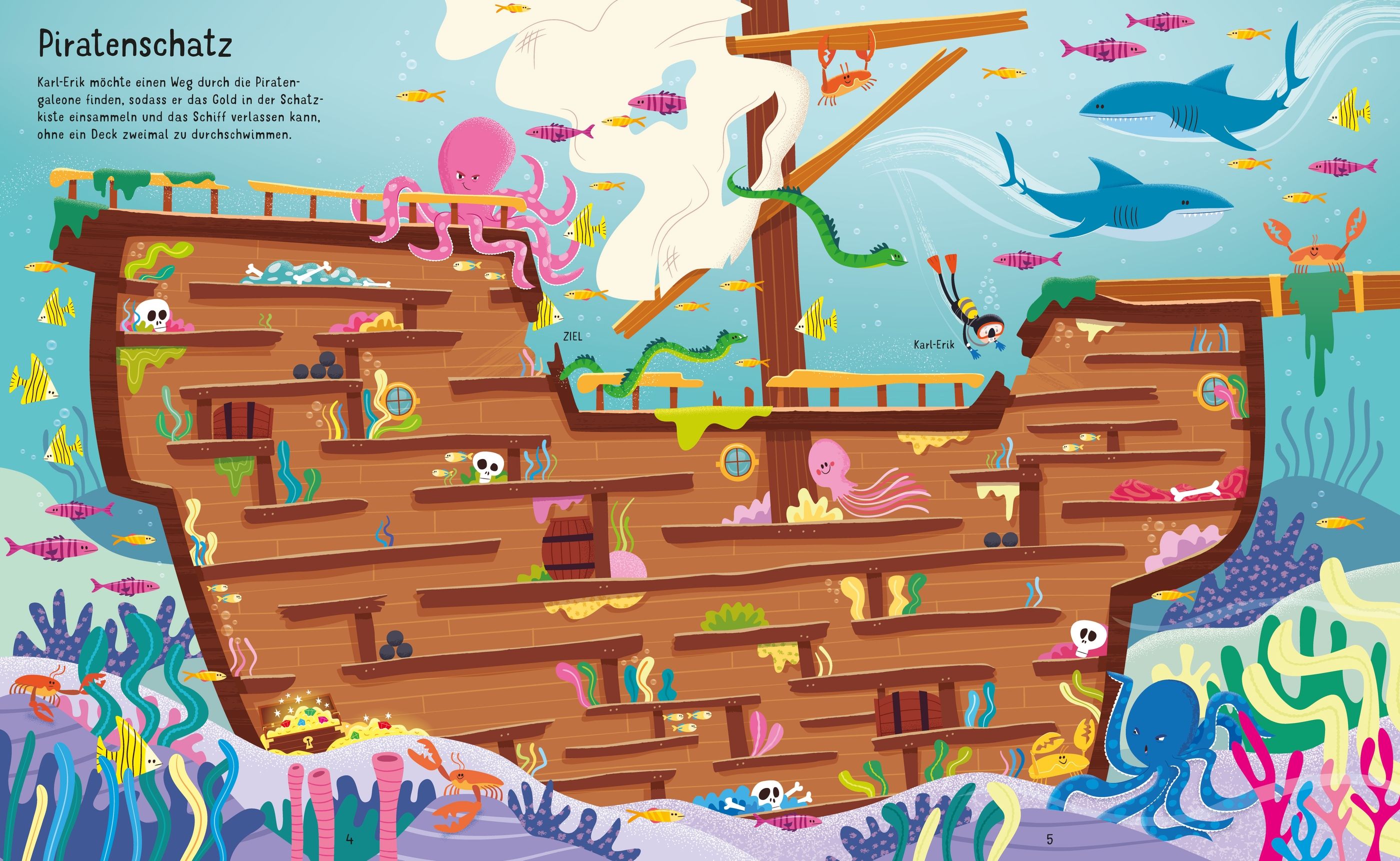 Usborne Der große Labyrinthe-Spaß - Unterwasserwelten