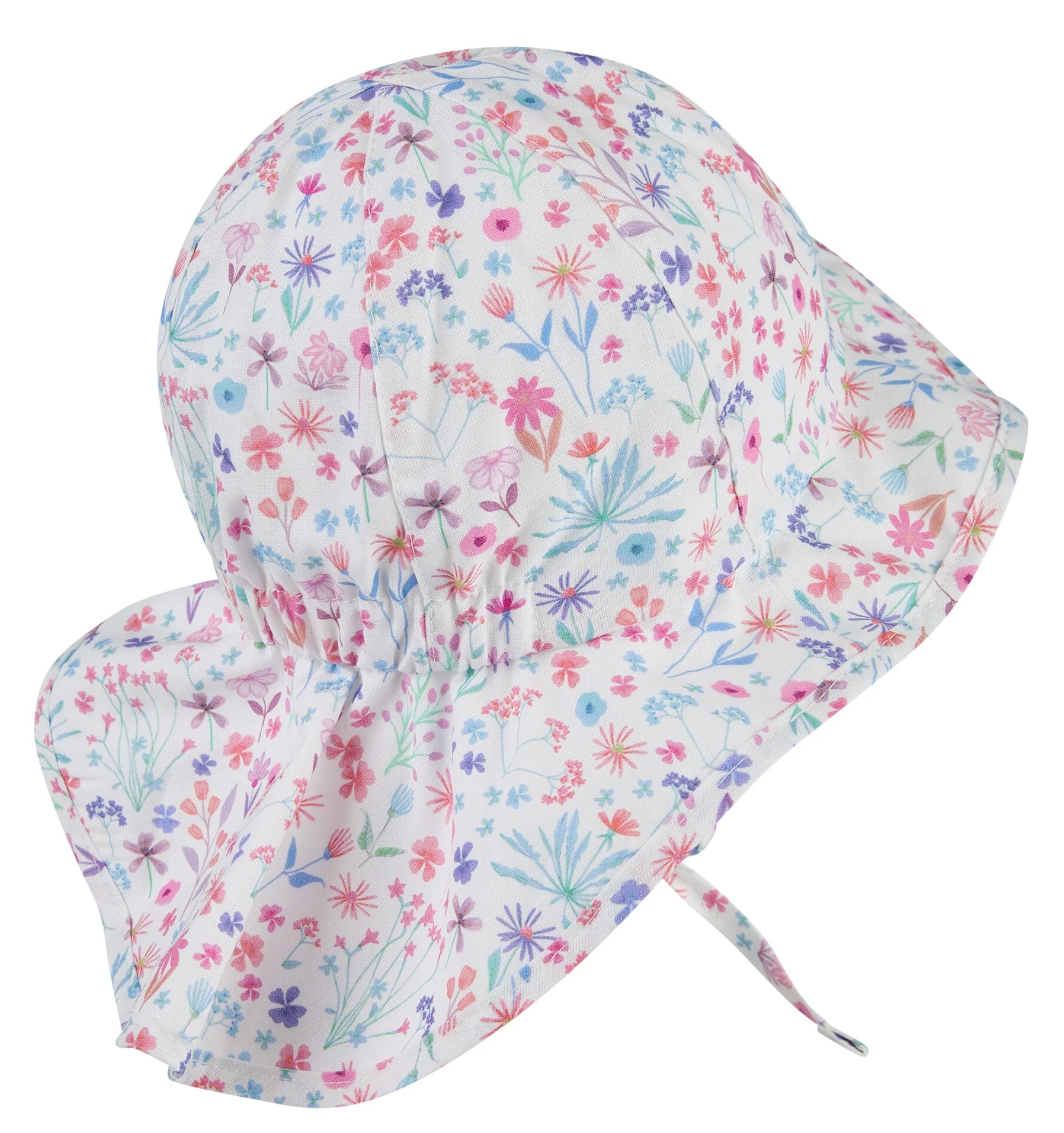 Sterntaler Floral gemusterter Sonnenhut mit Nackenschutz & UV Schutz 50+ Sterntaler Floral gemusterter Sonnenhut mit Nackenschutz & UV Schutz 50+