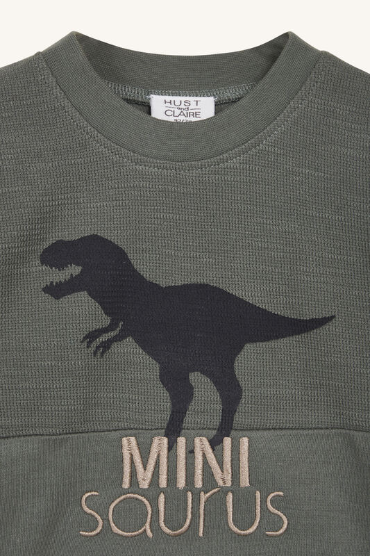 Hust & Claire Anton Langarm Shirt in Oliv Grün - Dino - SALE Hust & Claire Anton Langarm Shirt in Oliv Grün - Dino - SALE