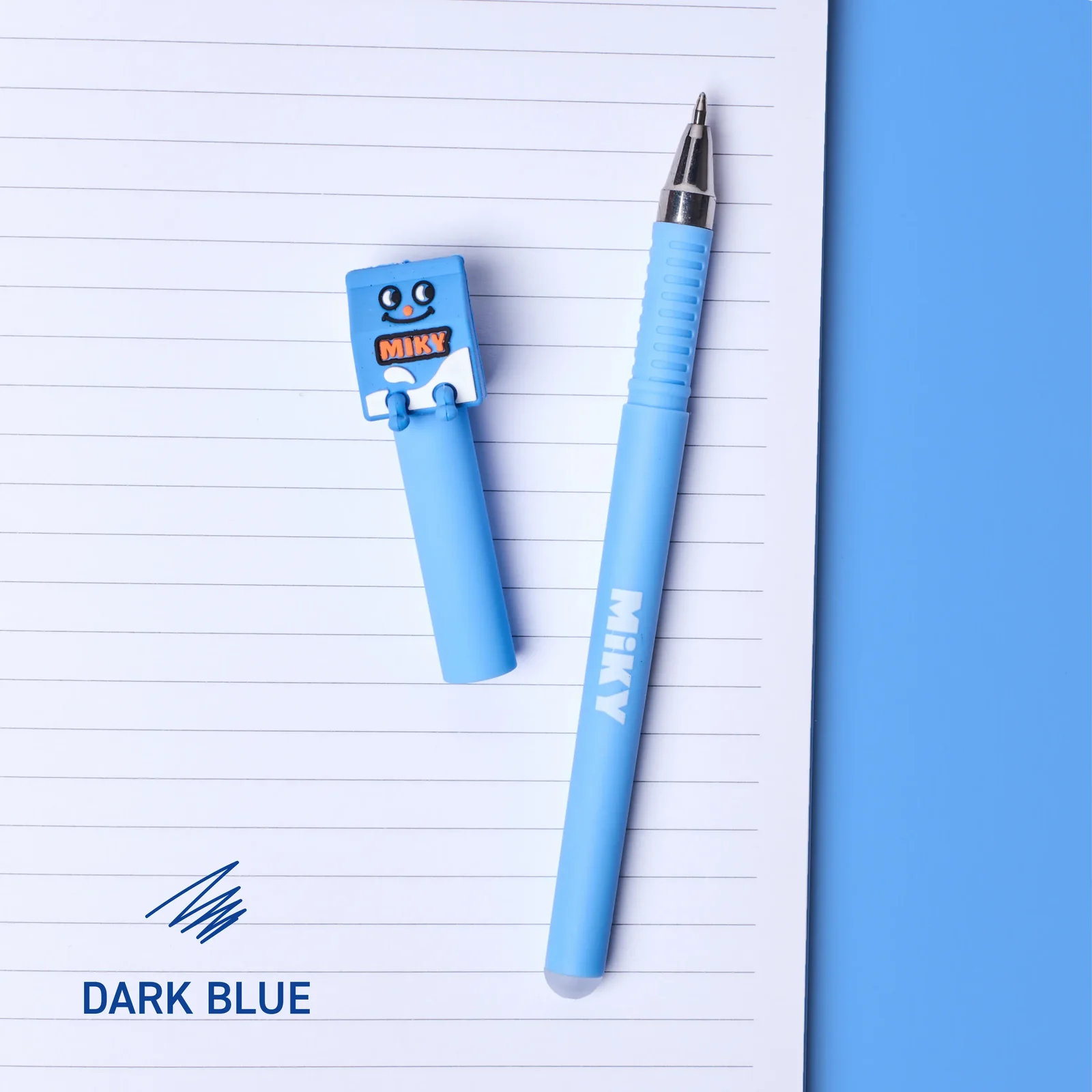 OMY Pen Buddies Set Leon & Miky – Radierbare Gelstifte im Croissant- und Milchkarton-Design