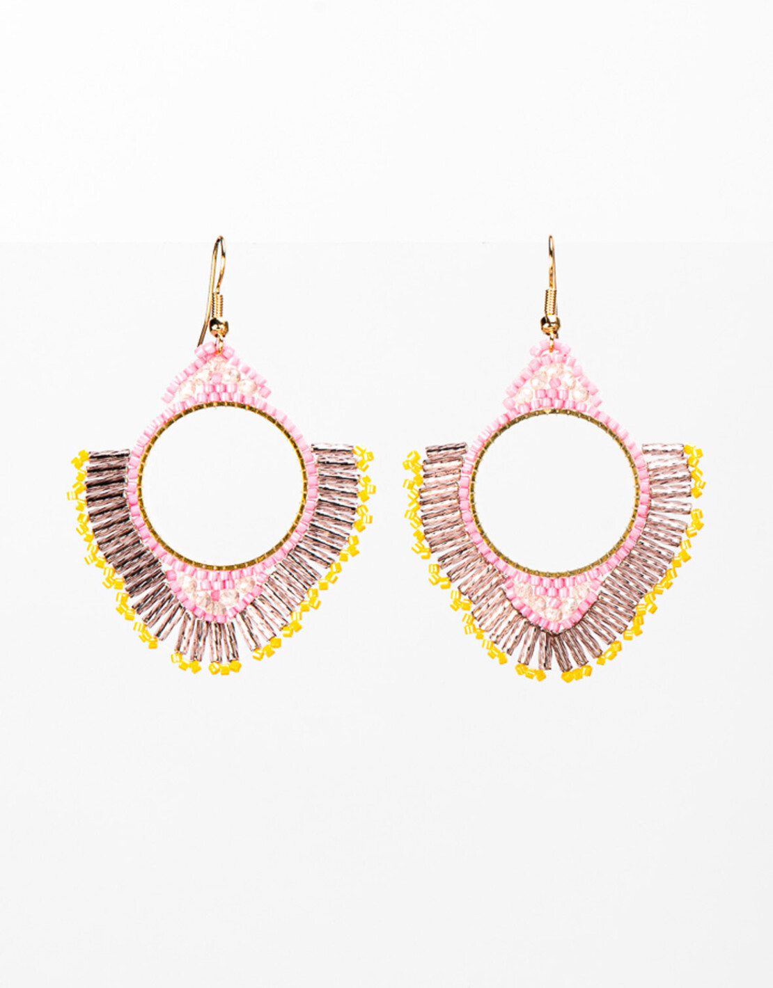Lumisha Debby Ohrringe - Perlen Design in Coral
