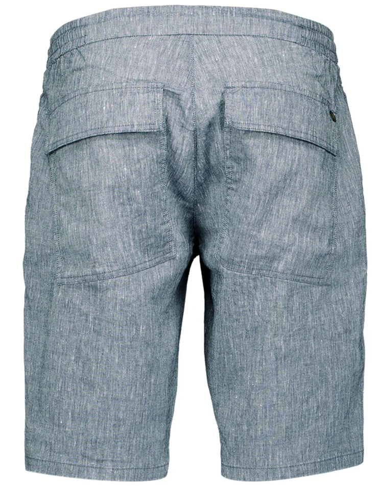 No Excess Herren Chinoshort aus Leinen in Blau