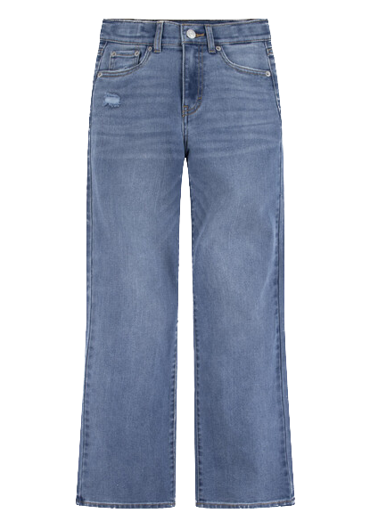 Levi's L7V Wide Leg Mädchen Jeans in Medium Blau Denim - Dig It