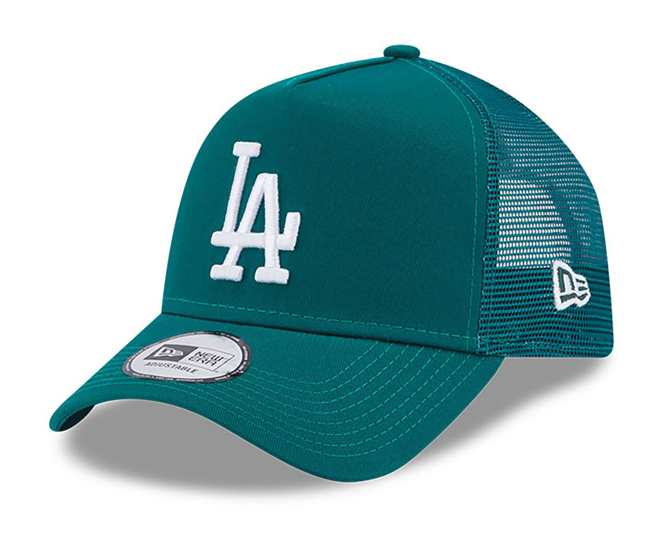 New Era LA Dodgers League Essential Trucker Cap in Grün