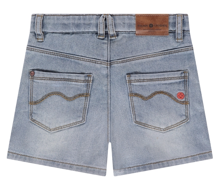 Babyface Stains & Stories Jog Jeans Short in Hellblaues Denim 