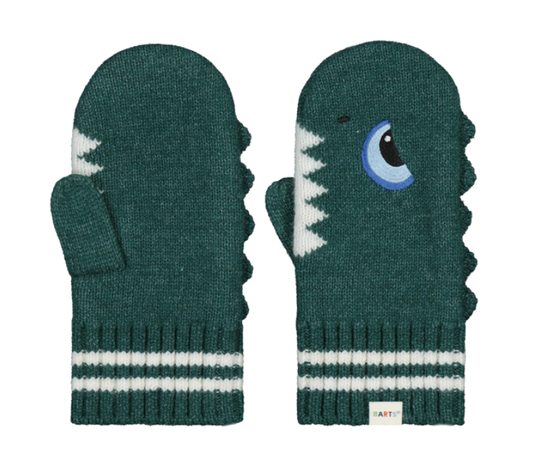 Barts Kids Riffles Strickfäustlinge mit Augen - Bottle Green/Flaschengrün Barts Kids Riffles Strickfäustlinge mit Augen - Bottle Green/Flaschengrün