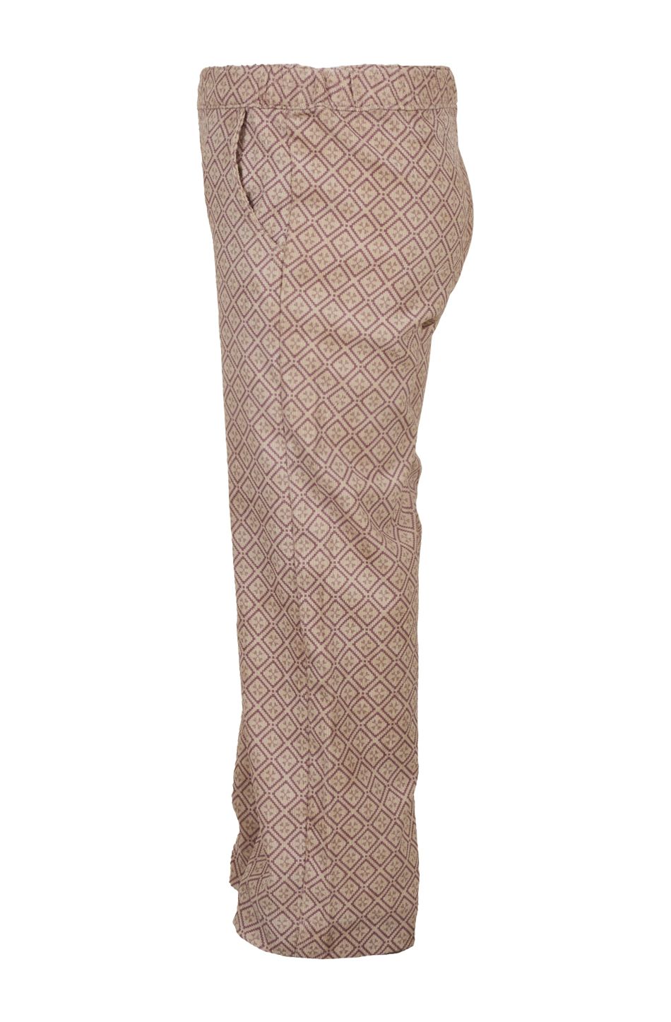 omX4BDRz Mini Rebels SENIA Feinkord Hose mit Rautenmuster in Ecru