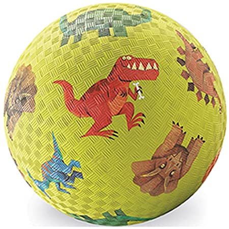 Crocodile-Creek-Spielzeug-Ball-18-cm-Natur-Dinosaurier Crocodile Creek Spielzeug Ball 18 cm - Naturkautschuk - Dinosaurier