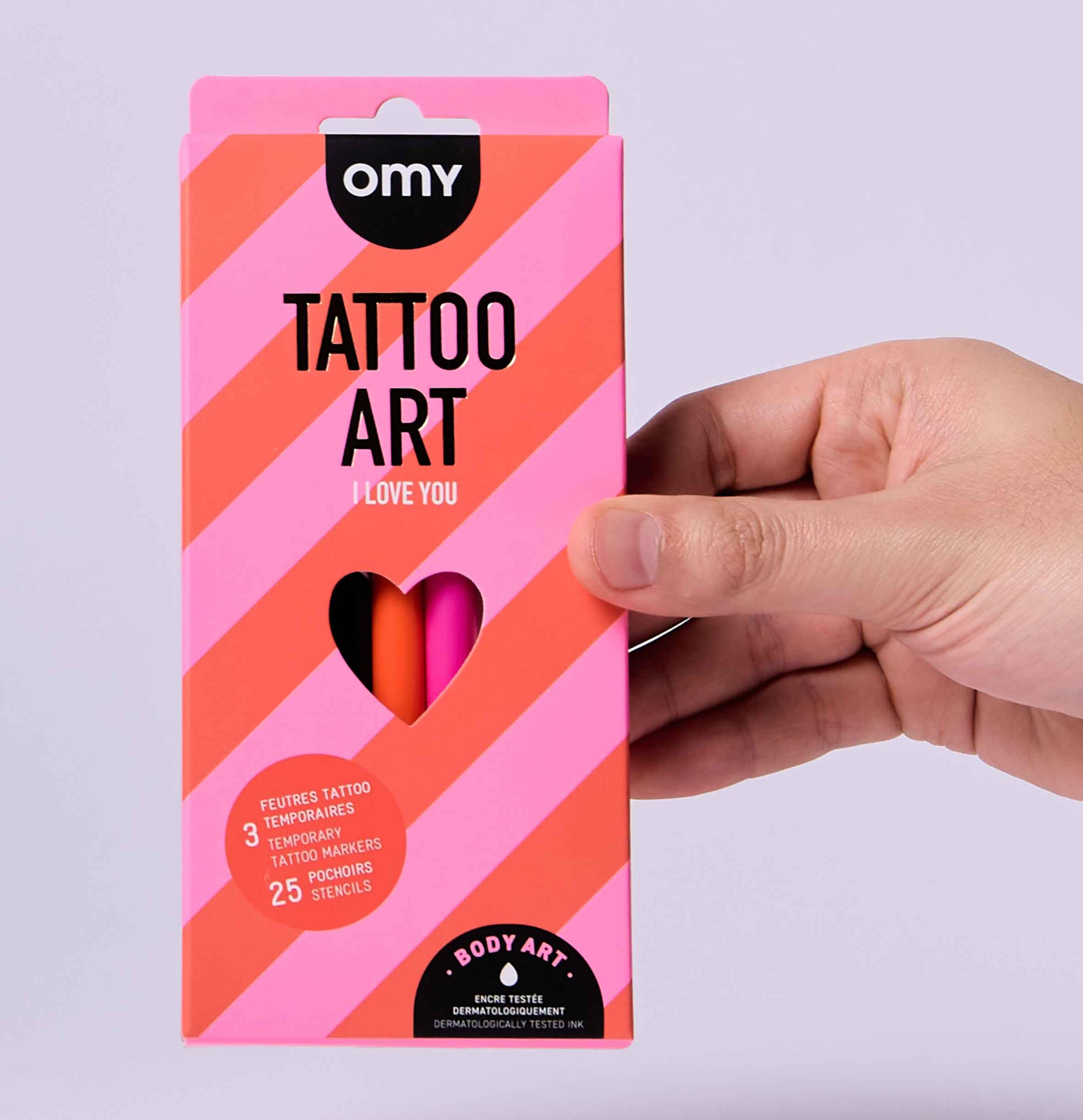 OMY Rock Club Tattoo Art - Tattoo Stifte Set - I Love You