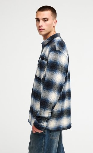 Quiksilver Glenbrook Holzfeller Karohemd Überhemd für Männer in Blau