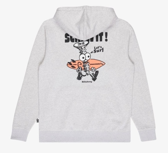 Billabong Foundation Hoodie für Herren in Grau - Screw it 