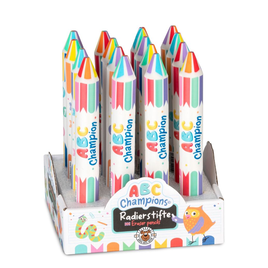 Trendhaus ABC Radierstift Regenbogen