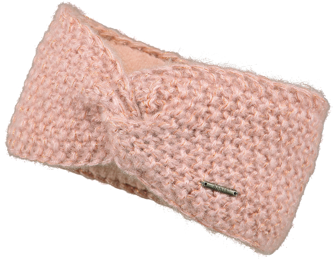 Barts Kids Ymaja Strick Stirnband Bloom in rosa & Rosgold Metallic