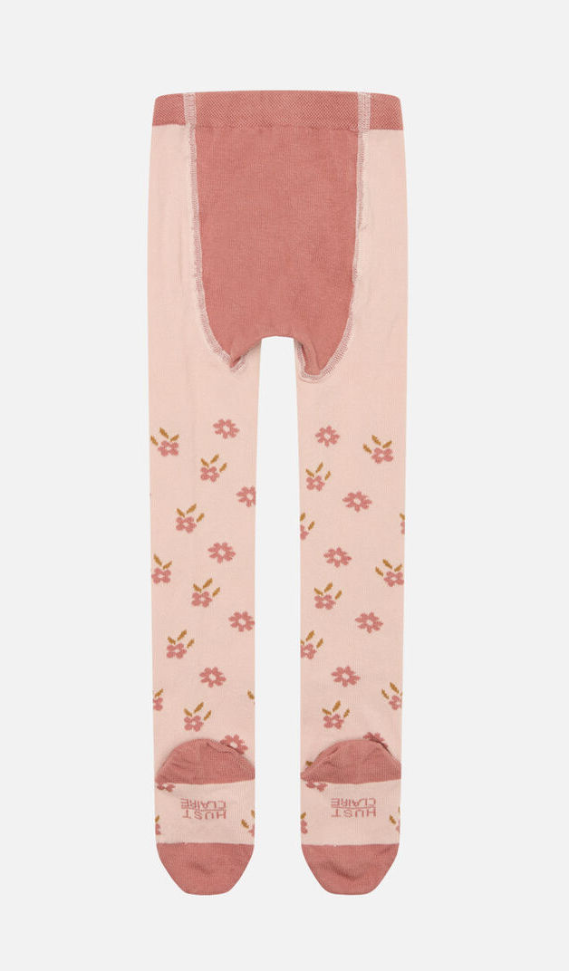 Hust & Claire Strumpfhose Frankie in Rosa - Blumen
