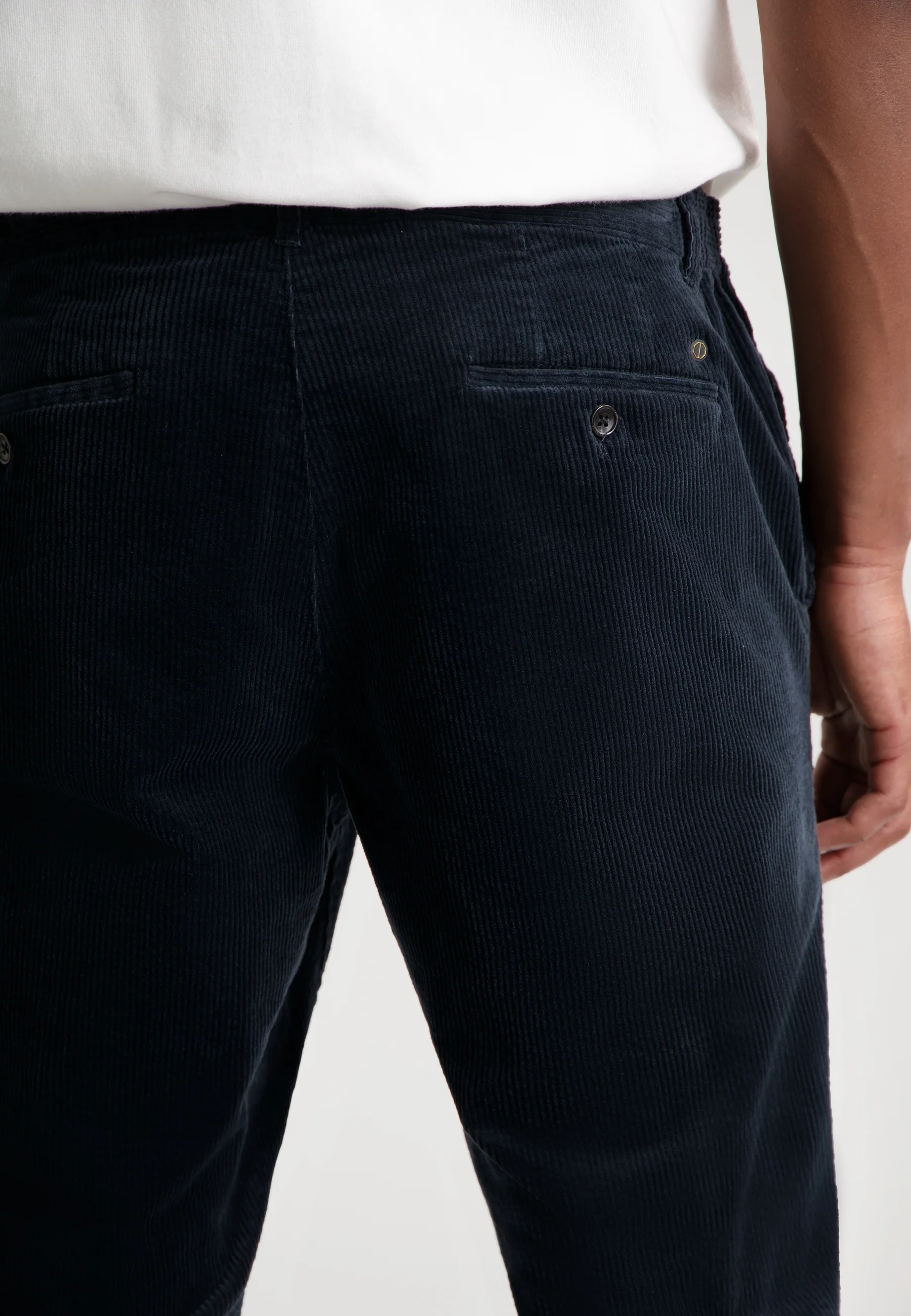 Dstrezzed Lancaster Ribcord Pants - Kordhose in Marineblau - SALE