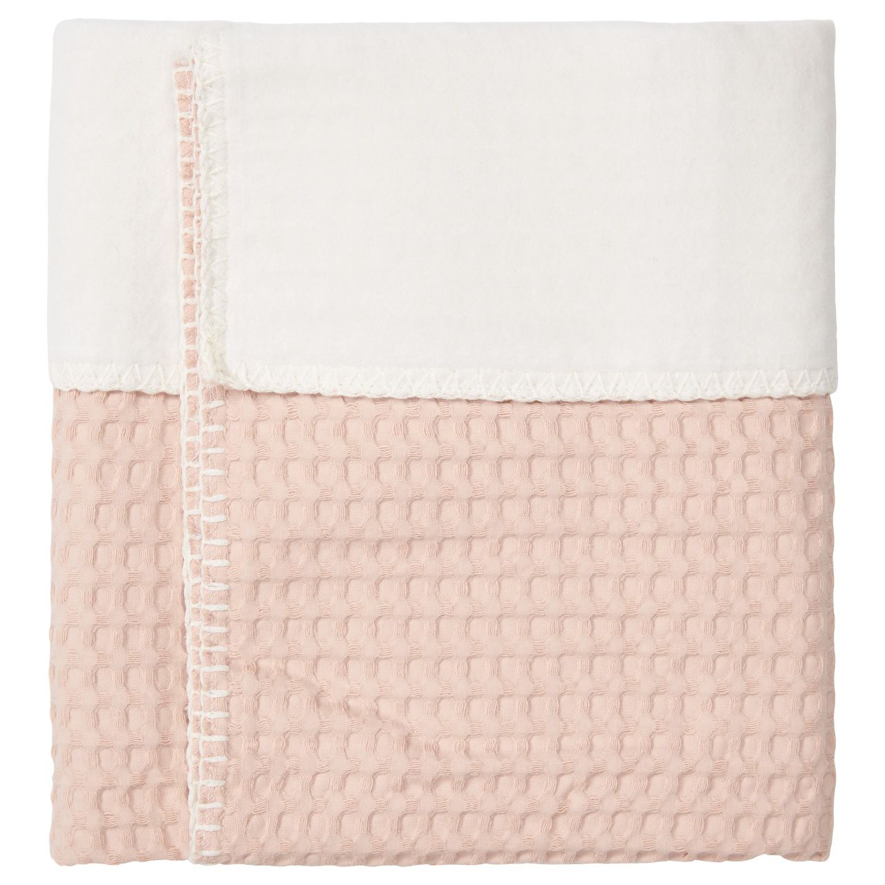 Koeka Amsterdam Baumwolle Fleece Babydecke in Rosa Salt - SALE