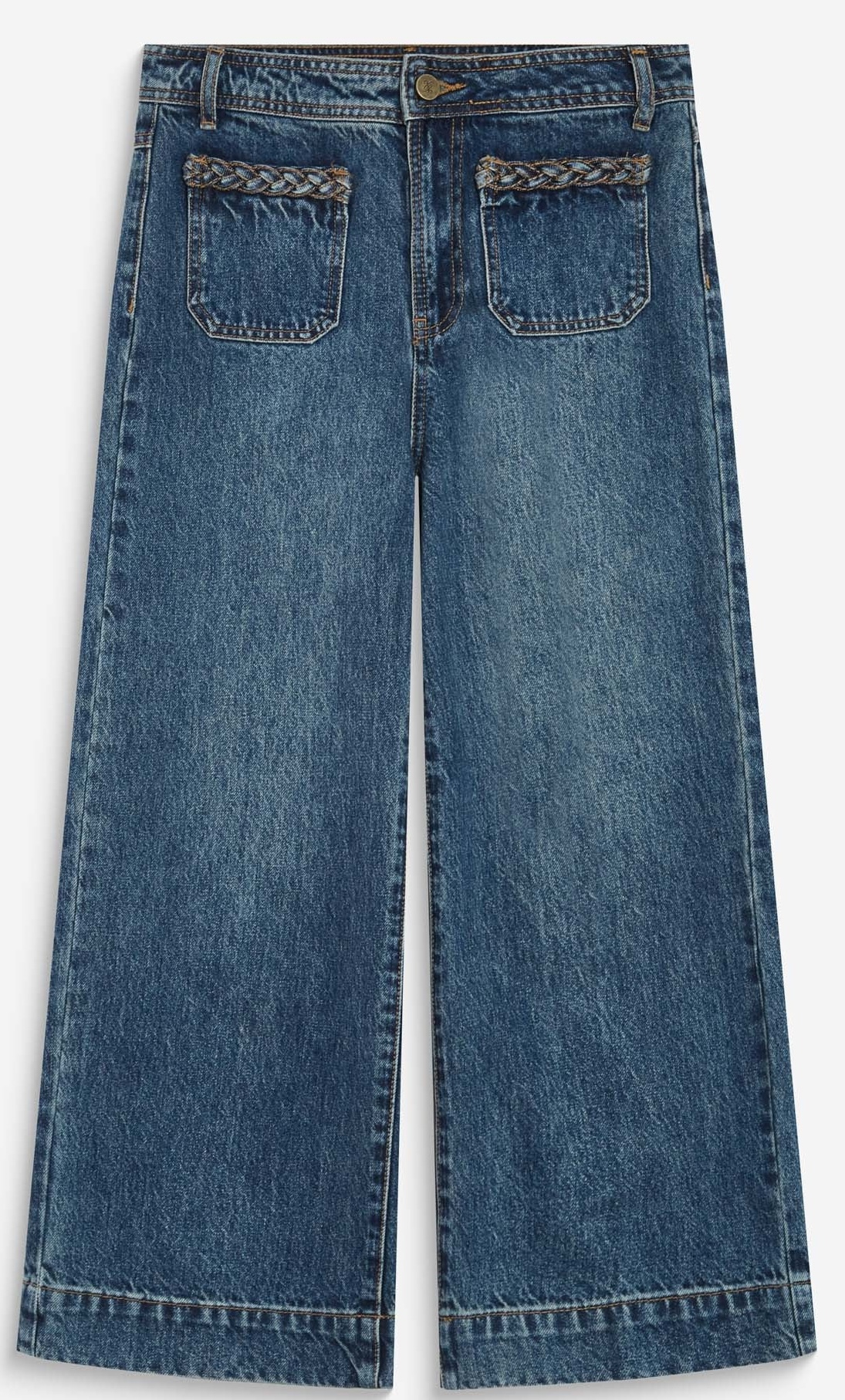 Grace & Mila Damen Jeans Johan - High-Waist cropped Jeans in Vintageblau Grace & Mila Damen Jeans Johan - High-Waist cropped Jeans in Vintageblau