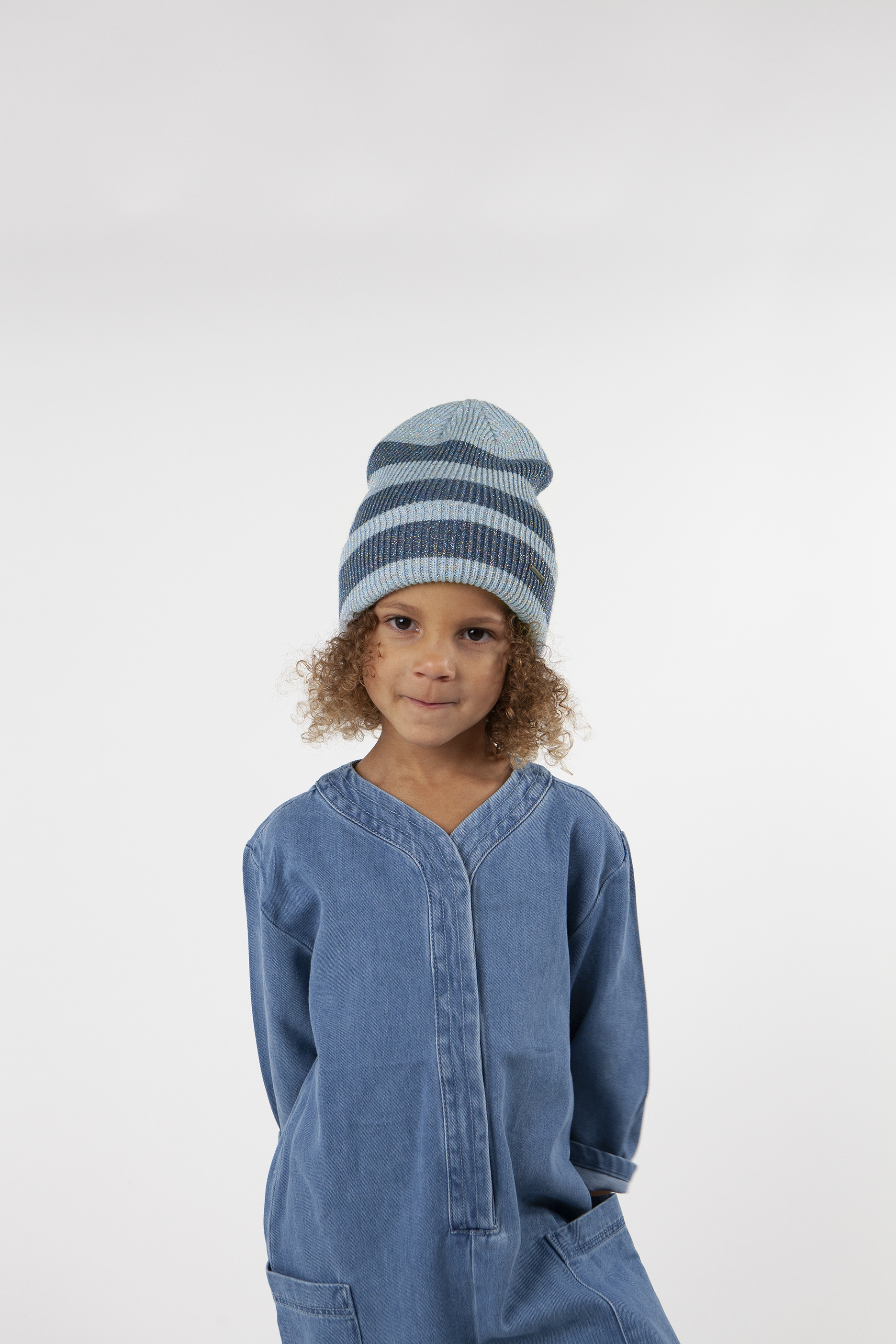 Barts Rayi Beanie gestreift in Blau