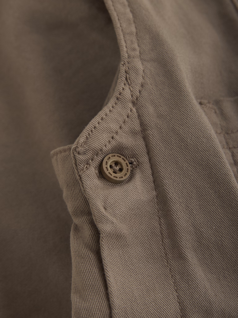 MInymo Latzhose Overall Twill in Timber Wolf Braun 
