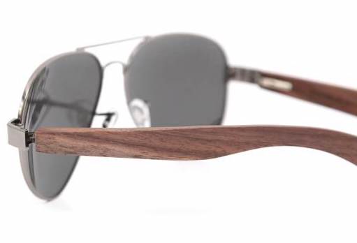 13004-1659-6397-4_large C3 Sonnenbrille Polarized - Rio in Gun Black Rahmen / Graues Glas