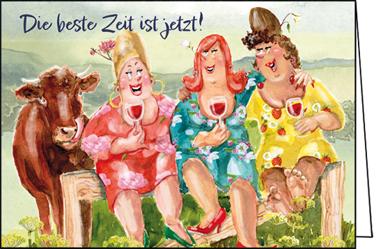 Edition Gollong Grußkarte - Die beste Zeit ist Jetzt! Edition Gollong Grußkarte - Die beste Zeit ist Jetzt!