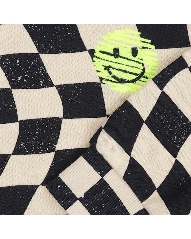 Tumble 'n Dry TND Ripley Sweatshirt Wavy Schachbrett mit Smiley Tumble 'n Dry TND Ripley Sweatshirt Wavy Schachbrett mit Smiley
