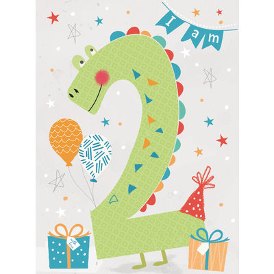 otter-house-karte-rainbow-pops-2nd-birthday-roarso Otter House Geburtstagskarte - 2 Jahre Alt - Dino