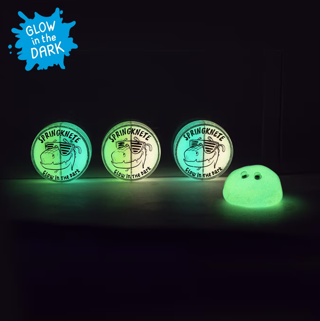 Trendhaus Spring Knete - Glow in the Dark - 2 farbig