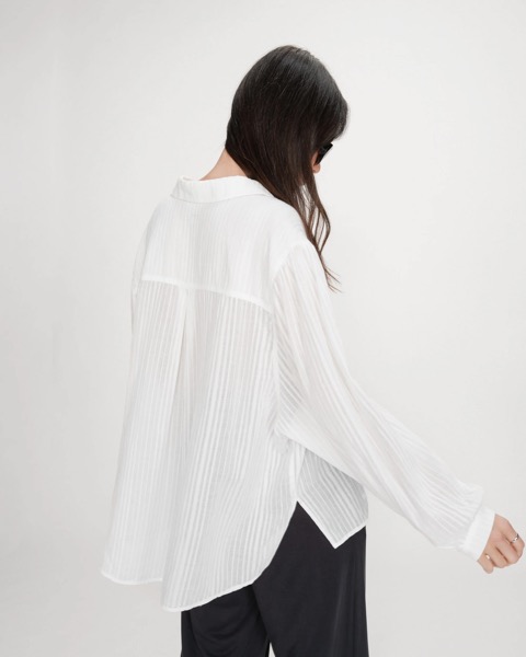 Grace & Mila Bluse Oversized - Ivoire Vibes 