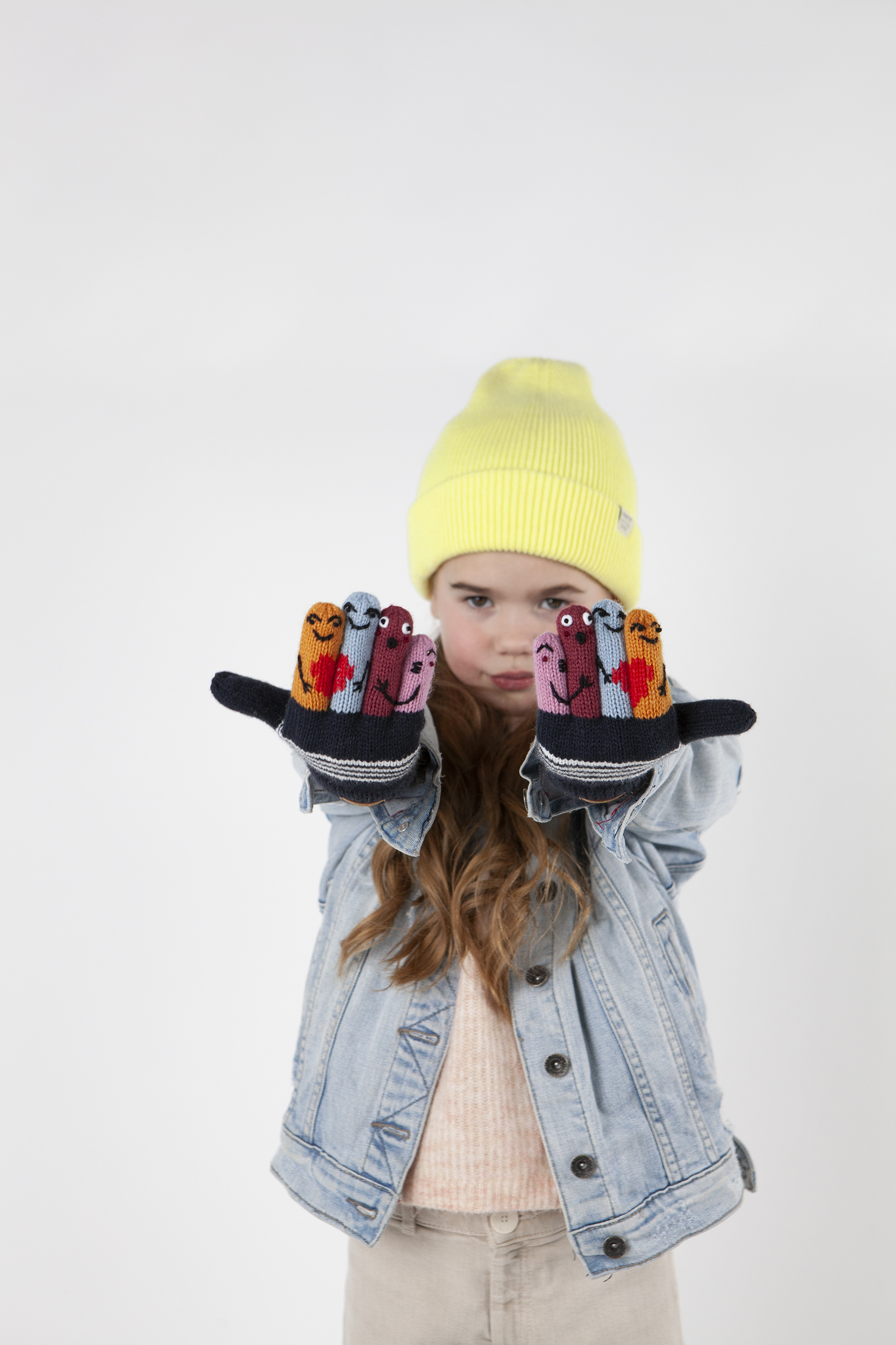 Barts Kids Fingerpuppen Strickhandschuh in Navy