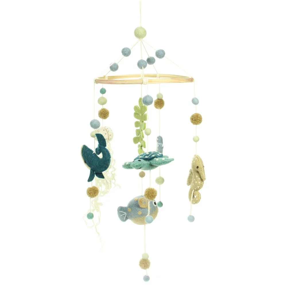 Kinderzimmer Baby Filzmobile Mobile Sealife - Meerestiere Kinderzimmer Baby Filzmobile Mobile Sealife - Meerestiere