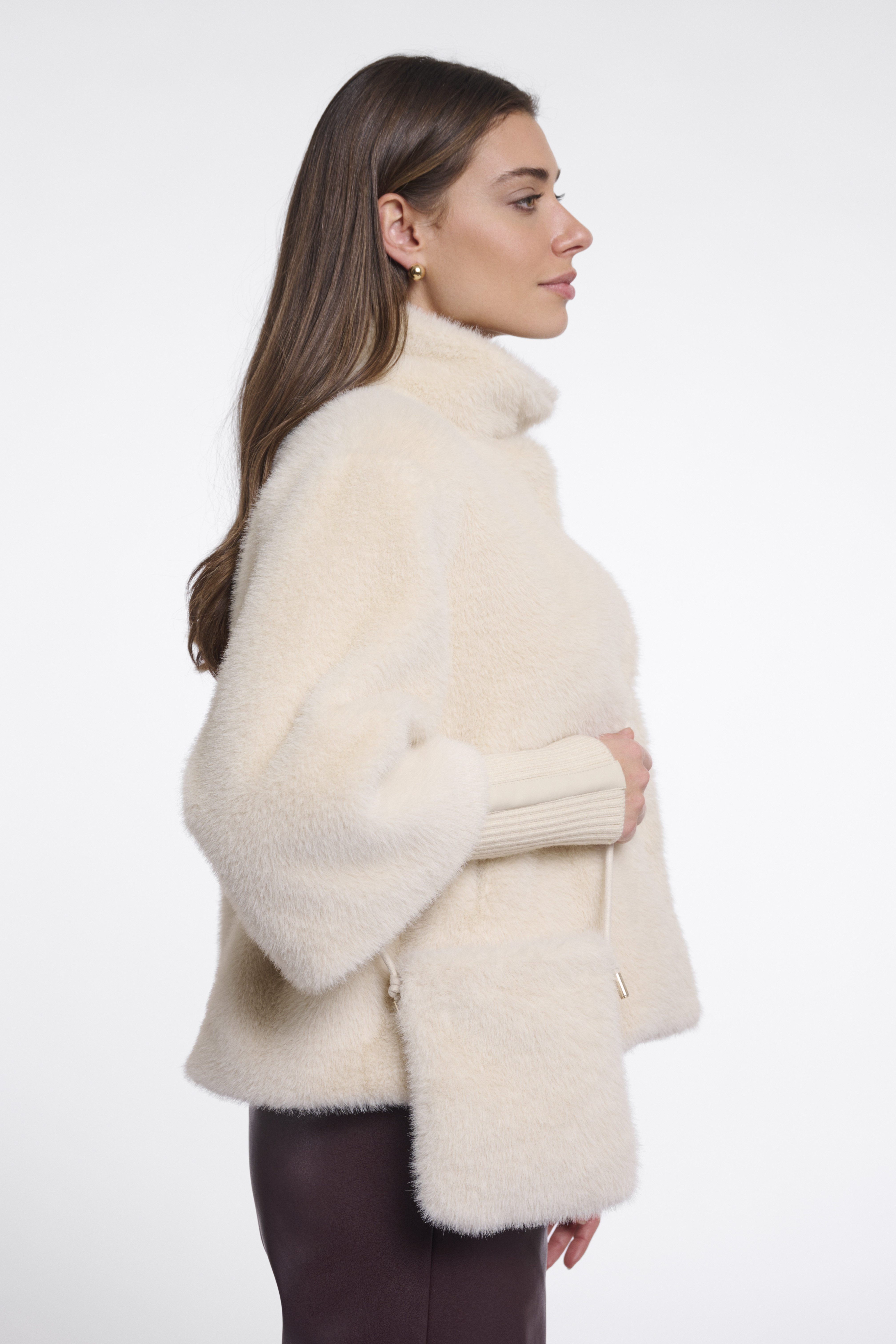 Rino & Pelle Blees Crossbody Handtasche in Birch Creme