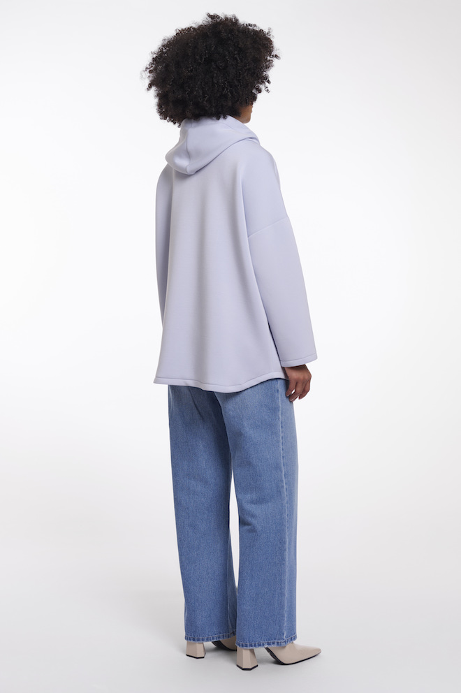 Rino & Pelle Bray Hooded Coat - Jacke mit Kapuze in Artic Blue - Eisblau